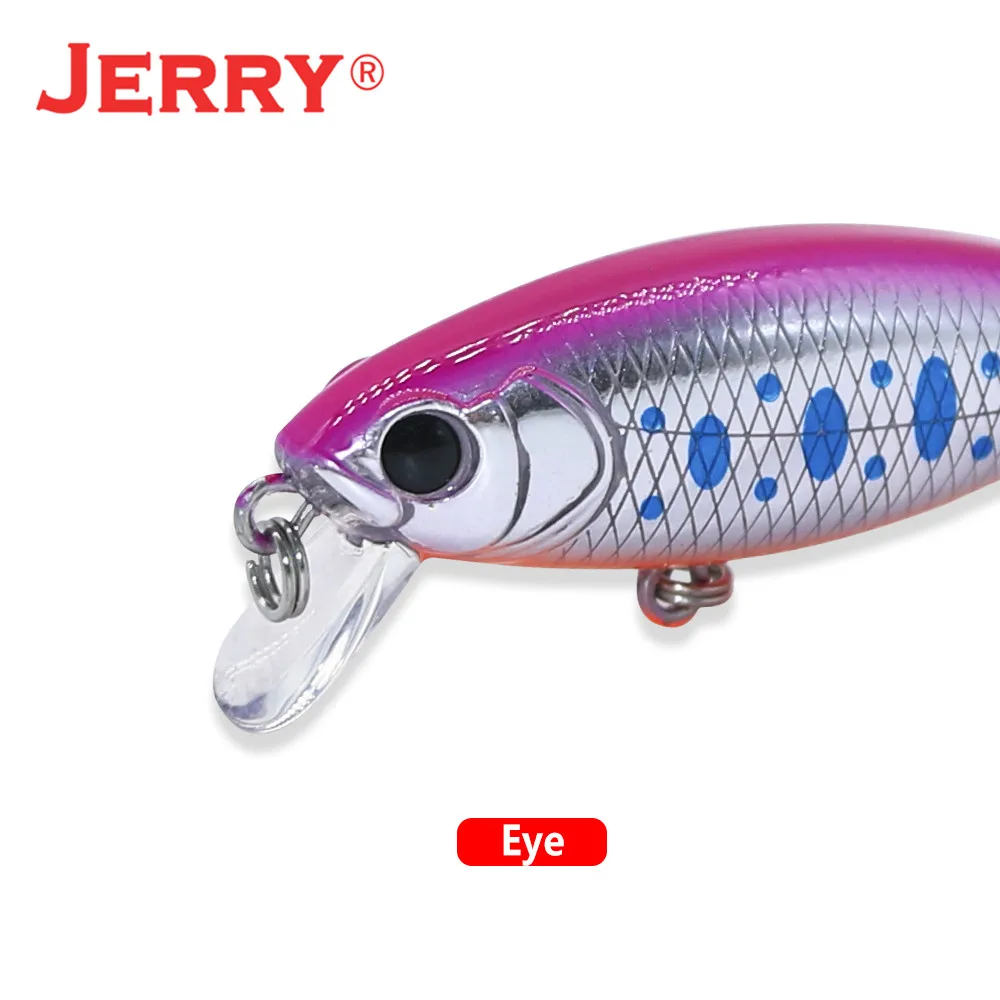 Jerry Elegance Slow Sinking Wobble Minnow Hard Baits Ultralight Saltwater Plug Lures 4cm 5cm UV Coating Fishing Tackle