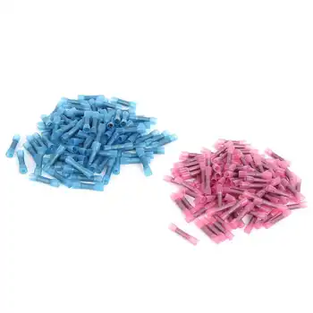 

200PCs Crimp Connector Shrink Terminal Cable Protector Waterproof Butt Kit Double-Wall.