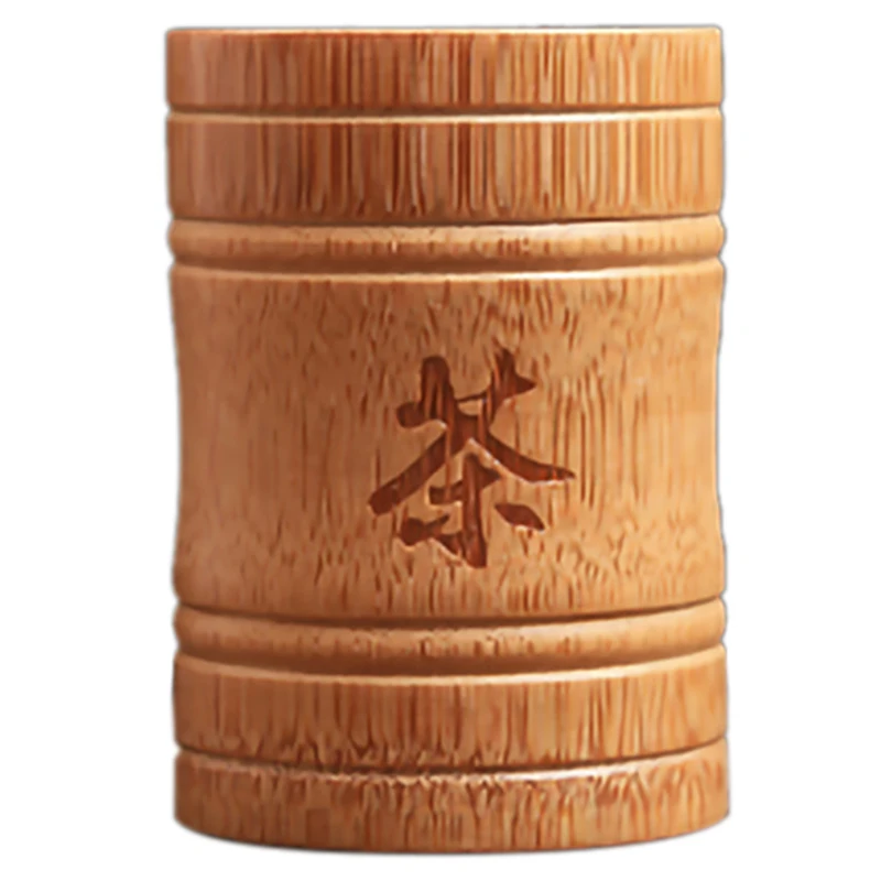 

Handmade Bamboo Tea Canister Spice Caddy Storage Box Organizer Bottle Tea Set Box