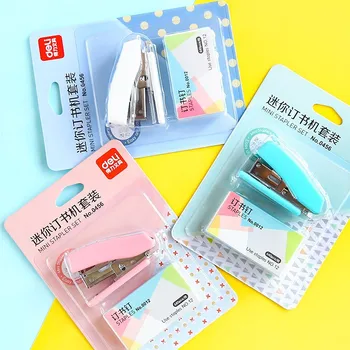 

Deli 0456 Stapler Kit Cute Cartoon Stapler Mini Small Number Stapler Students Stationery