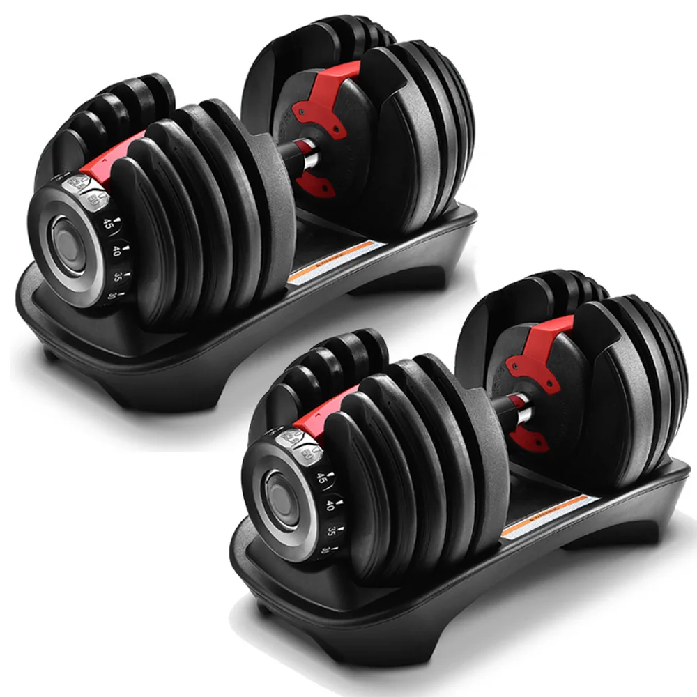 

Dumbbells Men Barbell 52.5 pounds 24kg Adjustable Weight Home Fitness Equipment For Arm Training