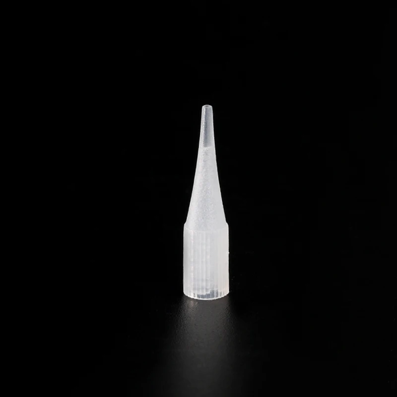 200Pcs 1R Permanent Makeup Needle Tattoo Tips For Permanent Makeup Eyebrow Lip Tattoo Machine Pen Accessories Caps tattoo microblading needles disposable tattoo tips