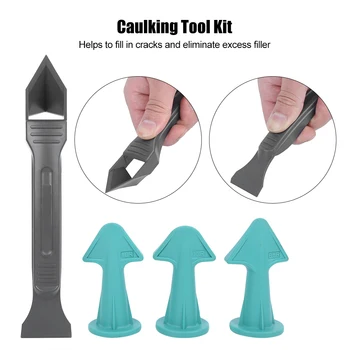 

4Pcs/Set Rubber Caulking Finisher Remover Floor Ceramic Tile Sealant Scraper Kit Finishing Tools