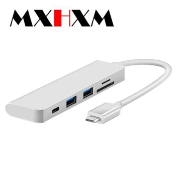 

Type-c Mobile Notebook TFSD Multifunctional Card Reader Hub Converter OTG 5in1 Card