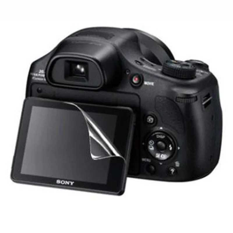 3x PET transparente Protector de pantalla de película para Sony DSC HX90V HX90 HX80 HX400 HX400V HX350V HX350 HX300V HX300 HX99 WX800 WX700 WX500