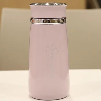 

Simple Portable Stainless Steel Insulated Cup Ladies Portable Insulation Mug Net Red Same Temperature Durable Insulated Mug