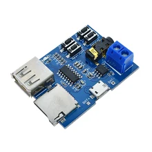 1pcs TF card U disk MP3 Format decoder board module amplifier decoding audio Player