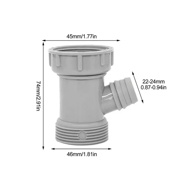Mosogató Lefolyócső Adapter Y Alakú Fürdőszoba Konyhai Lefolyó Cső Szerelő Kiegészítő Levegőszelep Csapda Szerelvénykészlet - Image 6