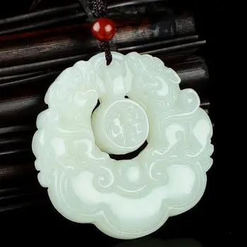 

Natural Xinjiang Hetian Jade Pendant Necklace