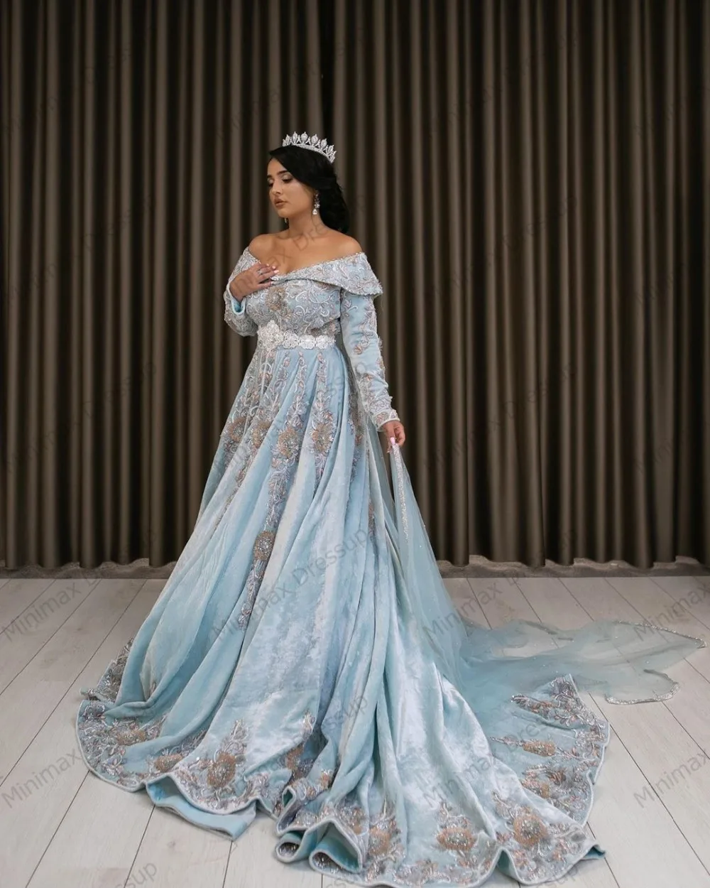 kaftan wedding gown