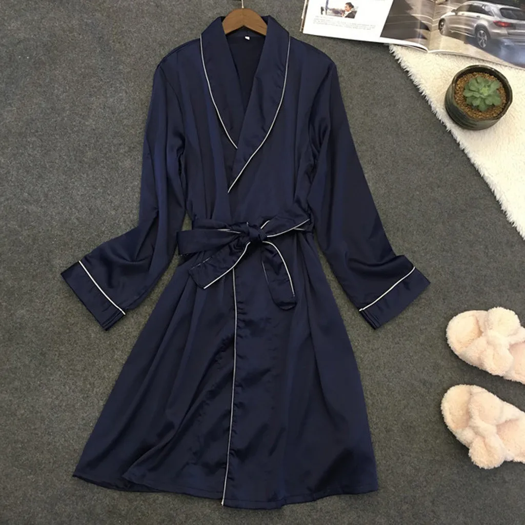 Атласные халаты женский халат кимоно пижамные короткие шелковые одежда для сна