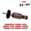 AC220V-240V armadura ancla de Rotor de repuesto para BOSCH amoladora de ángulo GWS850C GWS8-100 GWS8-125C GWS8-100CE GWS8-125 GWS8-125CE ► Foto 1/3