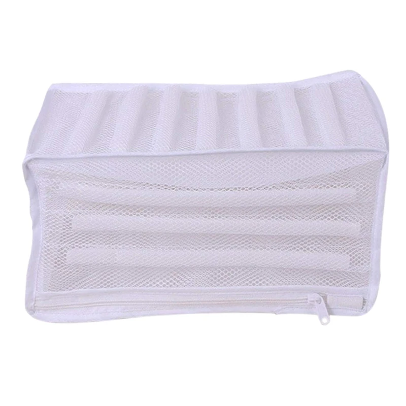 

White Padded Mesh Laundry Bag Premium Zipper Heavy Duty Storage for Men Trainers,Running Shoes in Washing Machine Durable Washin