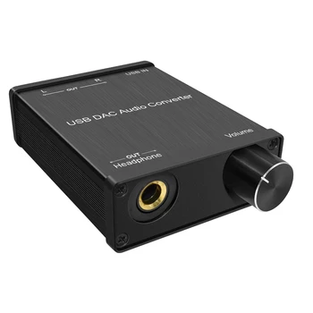 

Digital To Analog Transmission DAC Converter HIFI Stereo Computer Headphone Amplifier No Drive Home Audio Decorder USB Port