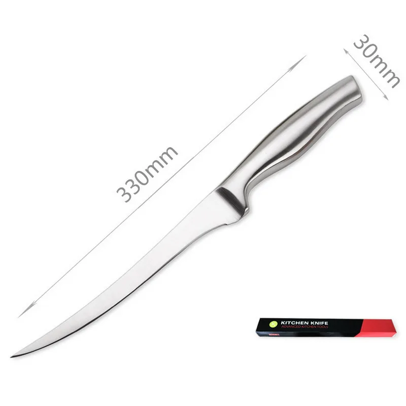 7 дюймов потрошение рыбы Скульптура Ножи высокое качество Нержавеющая сталь Кухня Филейный нож в японском стиле обвалочный нож