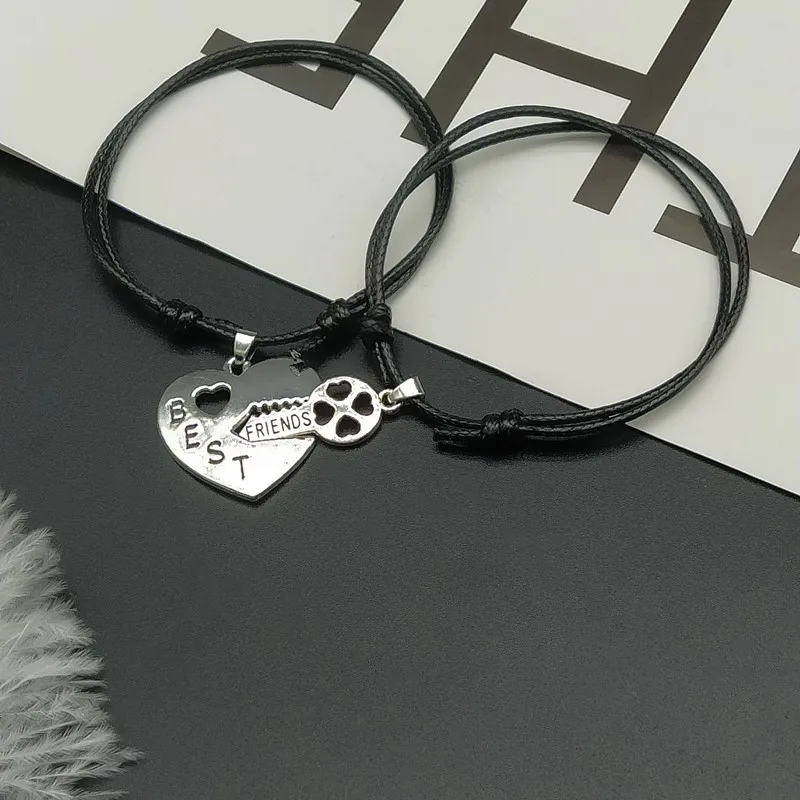 2 pcs/lots Rainbow Best Friend Bracelet Adjustable friendship Couple Bracelet gift Hand Bracelet Wholesale Dropshipping - Image 4