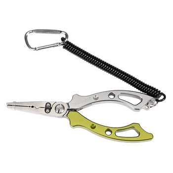 

TSURINOYA TA-150 150mm/90g Multi-purpose Aluminum alloy Fishing Plires Tungalloy Cutters Ultra-light weight Portable Lure Pliers