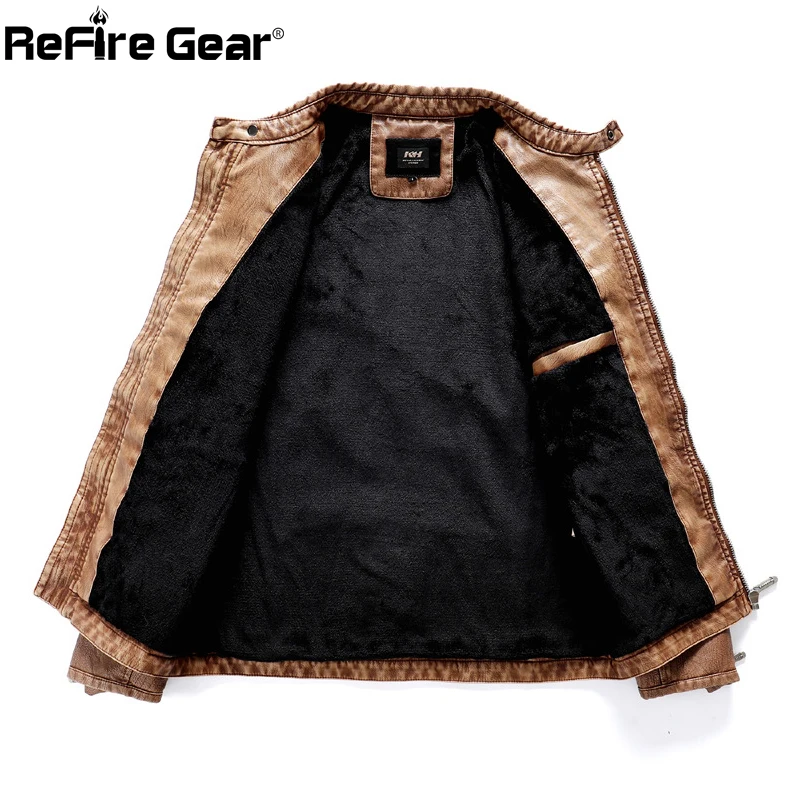 Refire gear Pilot Куртки из искусственной кожи мужские осенние армейские тактические куртки-бомберы мужские зимние теплые толстые Мотоциклетные Куртки