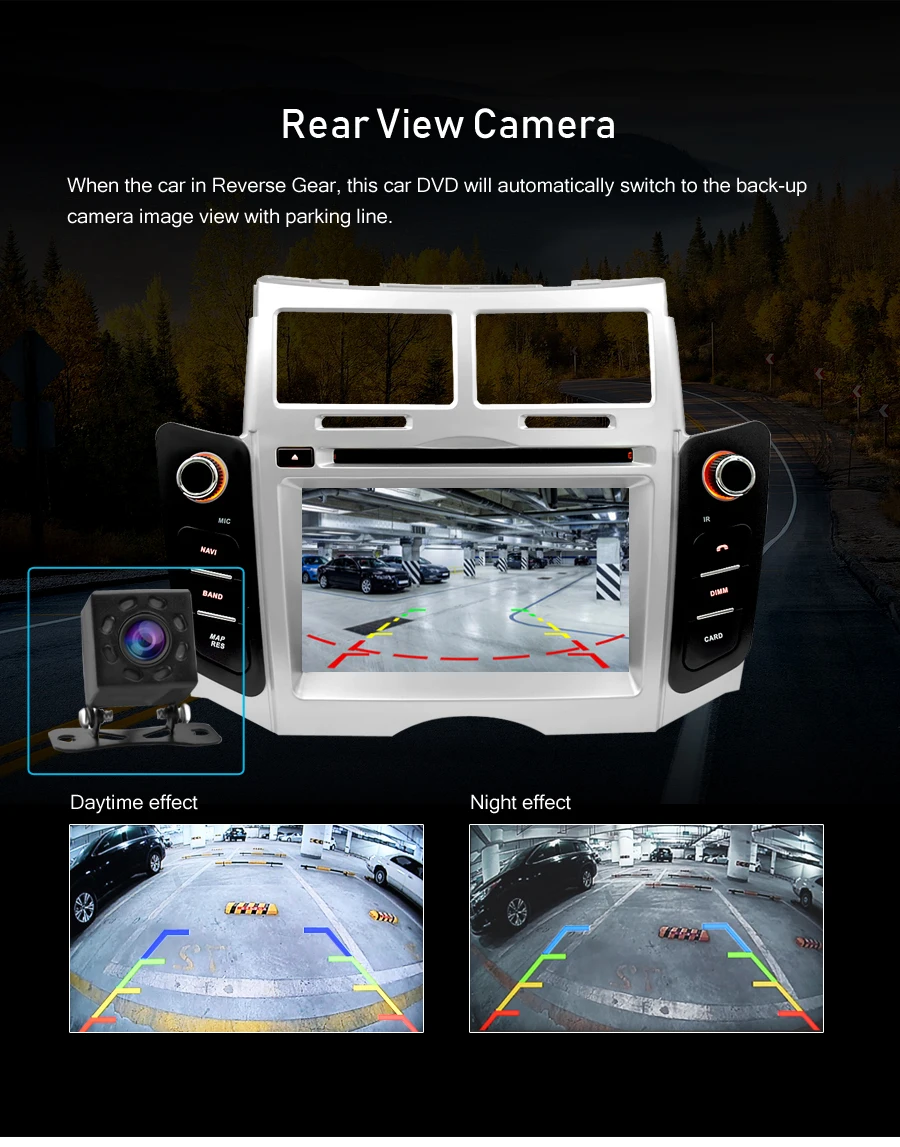 Clearance IPS Android 9.0 Car DVD player GPS Navigation Multimedia Stereo For Toyota Yaris 2005-2011 Auto Radio Audio Bluetooth Headunit 10