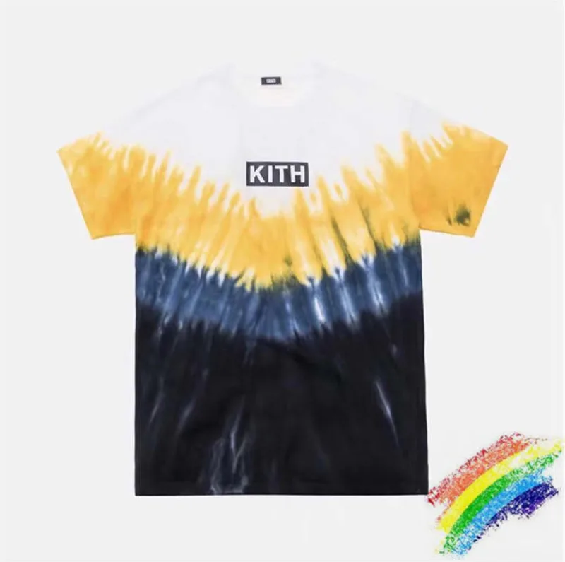 Футболка для мужчин женщин 1:1 лучшее качество футболки KITH модные Новое
