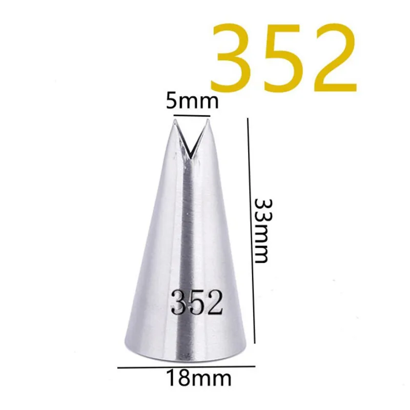 5Pcs-set-Leaves-Nozzles-Stainless-Steel-Icing-Piping-Nozzles-Tips-Pastry-Tips-For-Fondant-Cake-Baking.jpg 5Db/Készlet Levelek Fúvókák Rozsdamentes Acél Jegesedés Csövek Tippek Tészta Fondant Sütemény Sütőedényekhez - Image 4