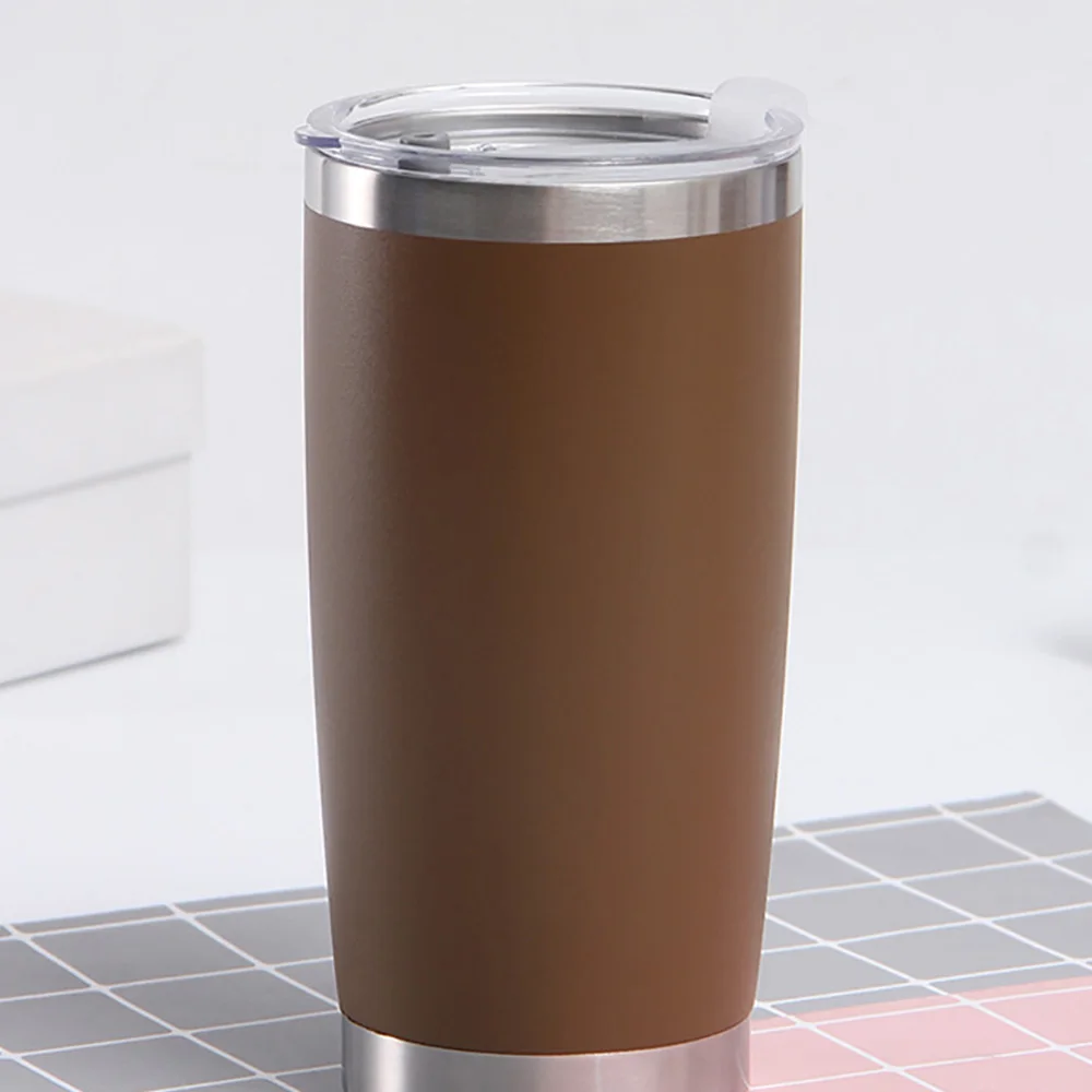 501-600ml Thermal Thermos For Tea Coffee My Water Bottle Mug Fashionable Car Stainless Steel Vacuum Water Beer 20oz Tumbler Mugs
