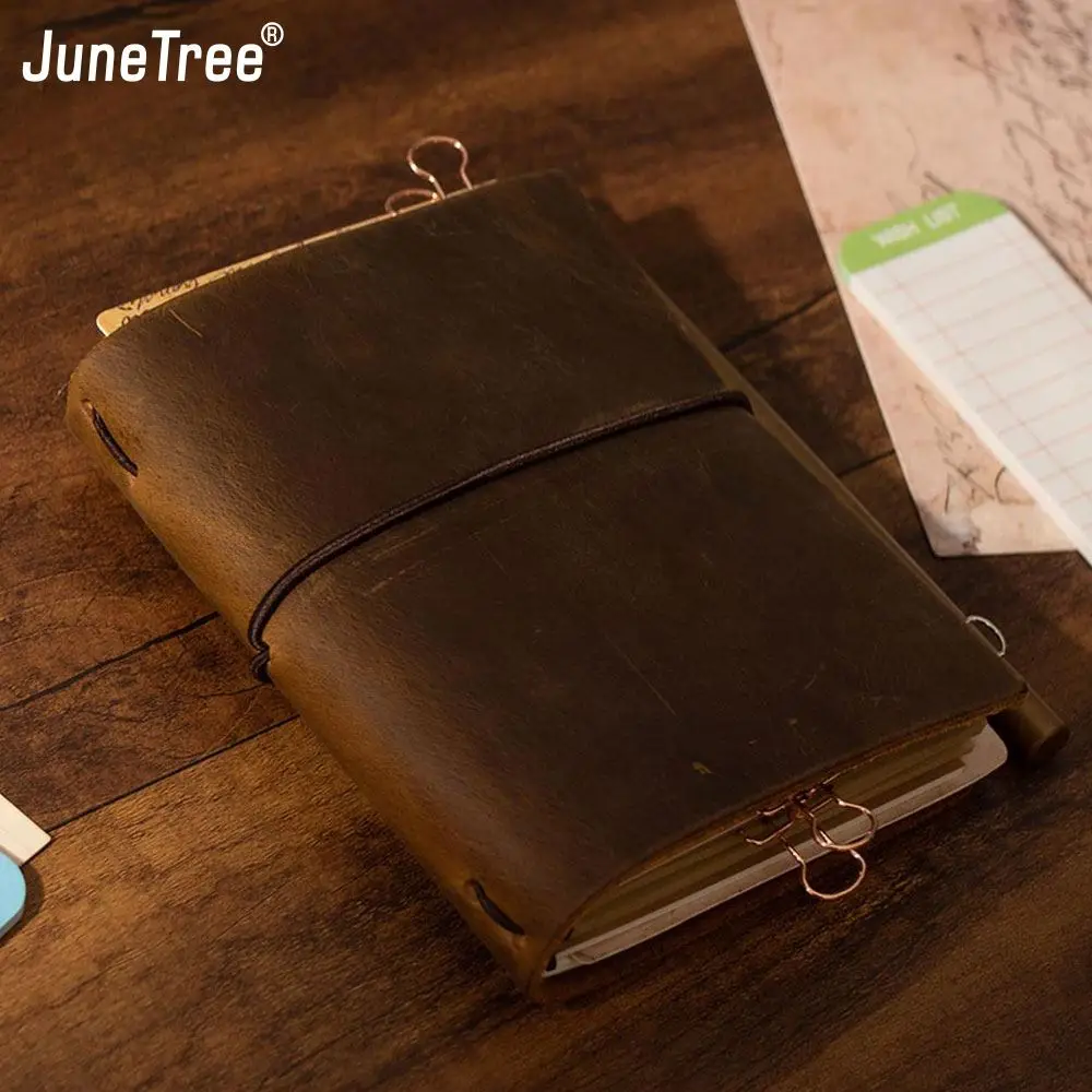 Vintage Leather Refill Journals and Notebooks for Daily Planning and School Supplies
