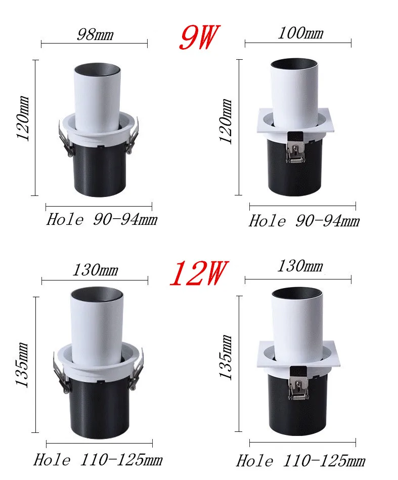 嵌入式射灯_cob可伸缩led嵌入式射灯单灯双头室内酒店工程---阿里巴巴_02_18