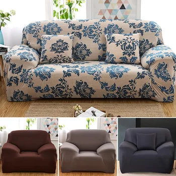 

Super Stretch Knitted Cotton Sofa Cover Slipcovers All-inclusive Couch Case for Different Shape Sofa High Quanlity Solid Color