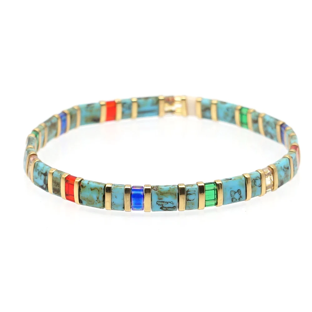 Go2boho Regenbogen Armband Miyuki Tila Armbänder Frauen Neue Glas Perlen Schmuck Boho Sommer Strand Pulseras Damen Armband Geschenk – Detail 9