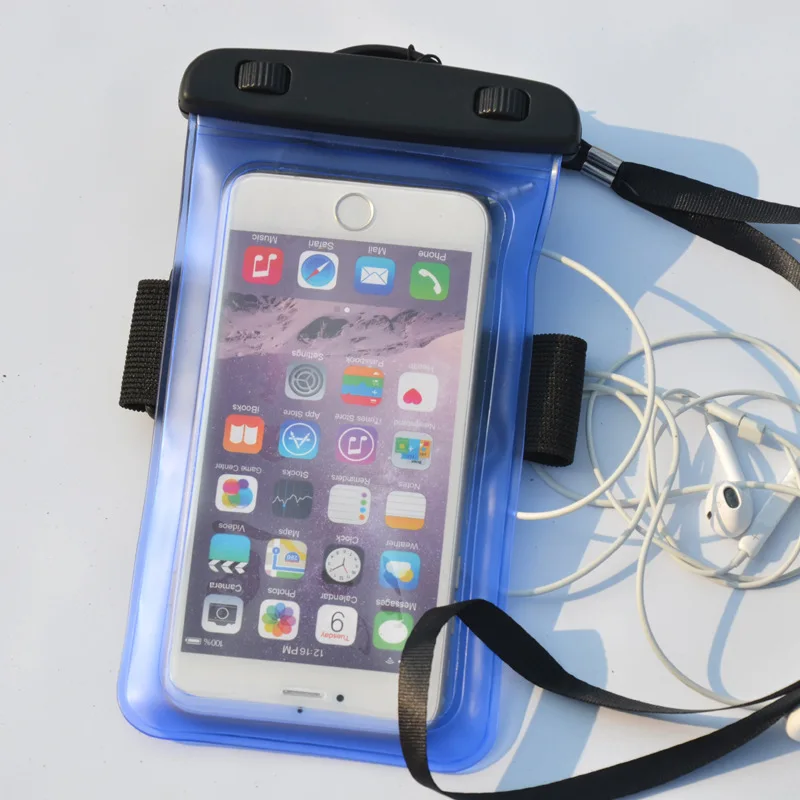 

Cross Border Multi-functional PVC Mobile Phone Earplugs Waterproof Bag Touch Screen Headset Patch Cord Mobile Phone Bag Sports O