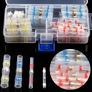 

50PCS Electrical Wire Connector Welded Bushing Insulated Solder Sleeve Tube Heat Shrink Sorder Terminal