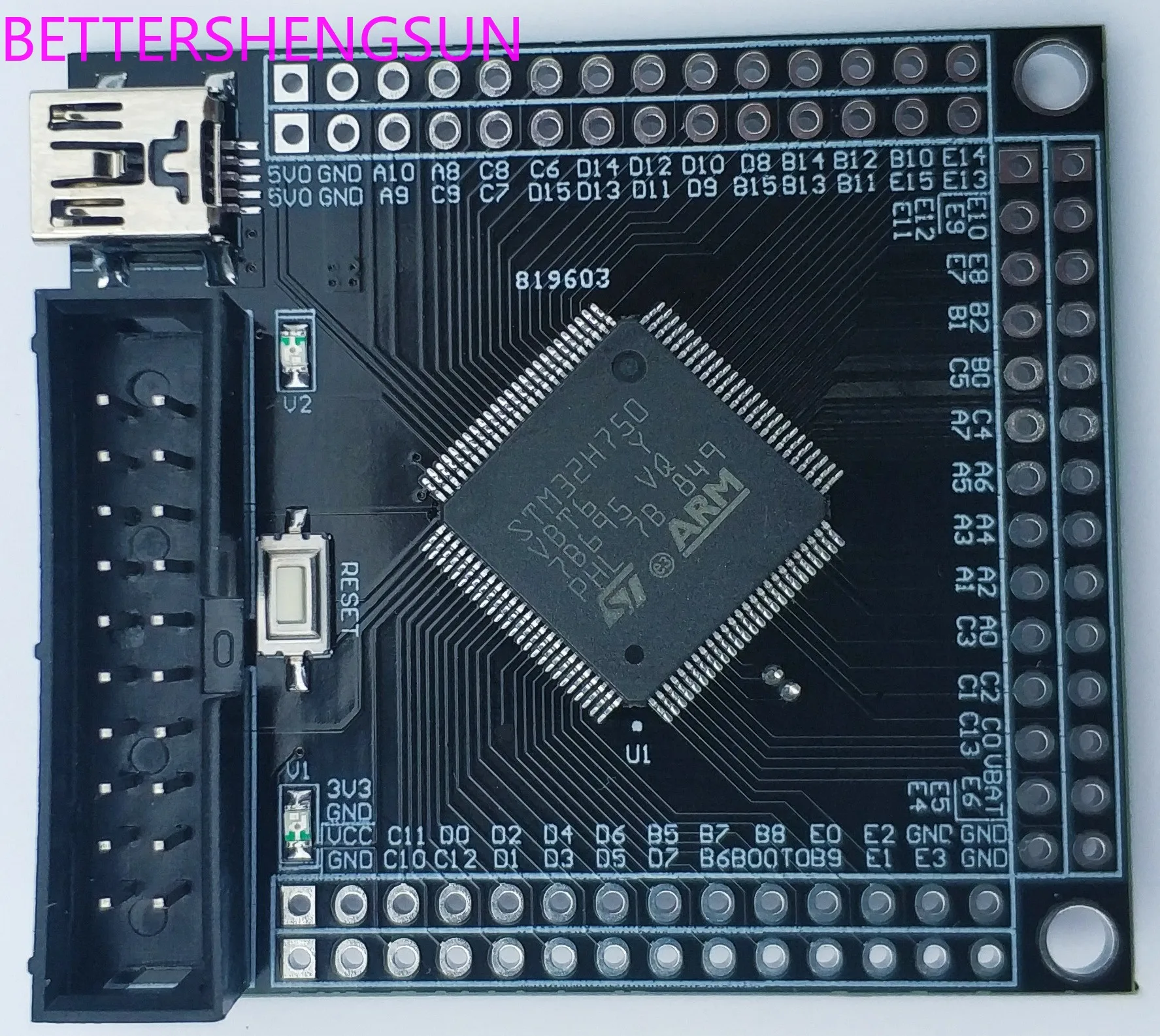 STM32H7 макетная плата STM32H743VIT6 H750VBT6 минимальная системная плата основная плата адаптер