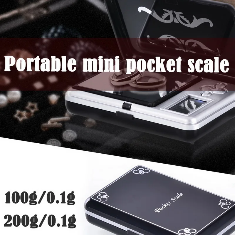 

High Precision 0.01g Digital Kitchen Scale Jewelry Gold Balance Weight Gram LCD Pocket Weighting Electronic Scales