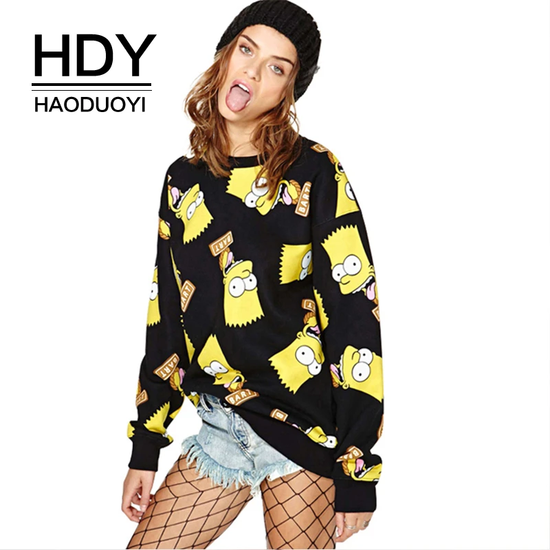 HDY Haoduoyi новинка модная женская уличная одежда с круглым вырезом осень простой