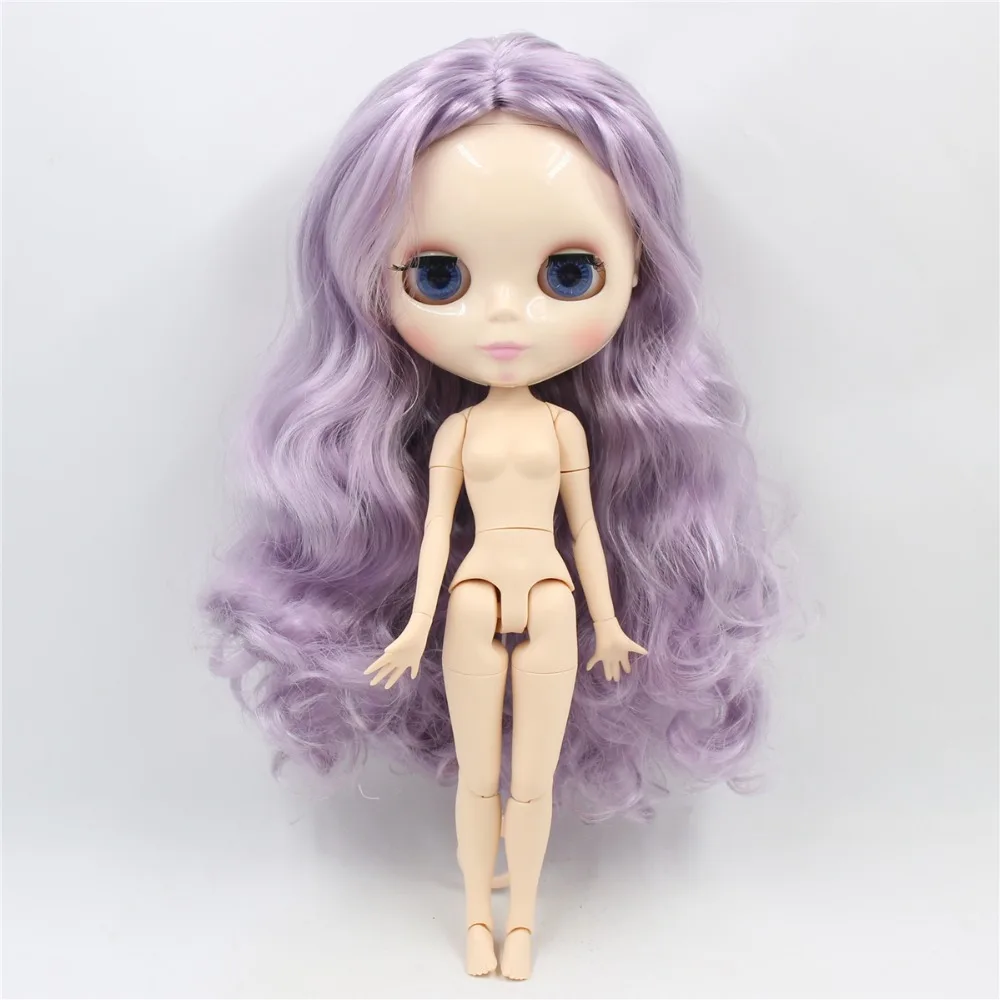 Ледяная фабрика blyth кукла белая кожа фиолетовый волос сустава тела bjd игрушка 30 см подарок для девочки