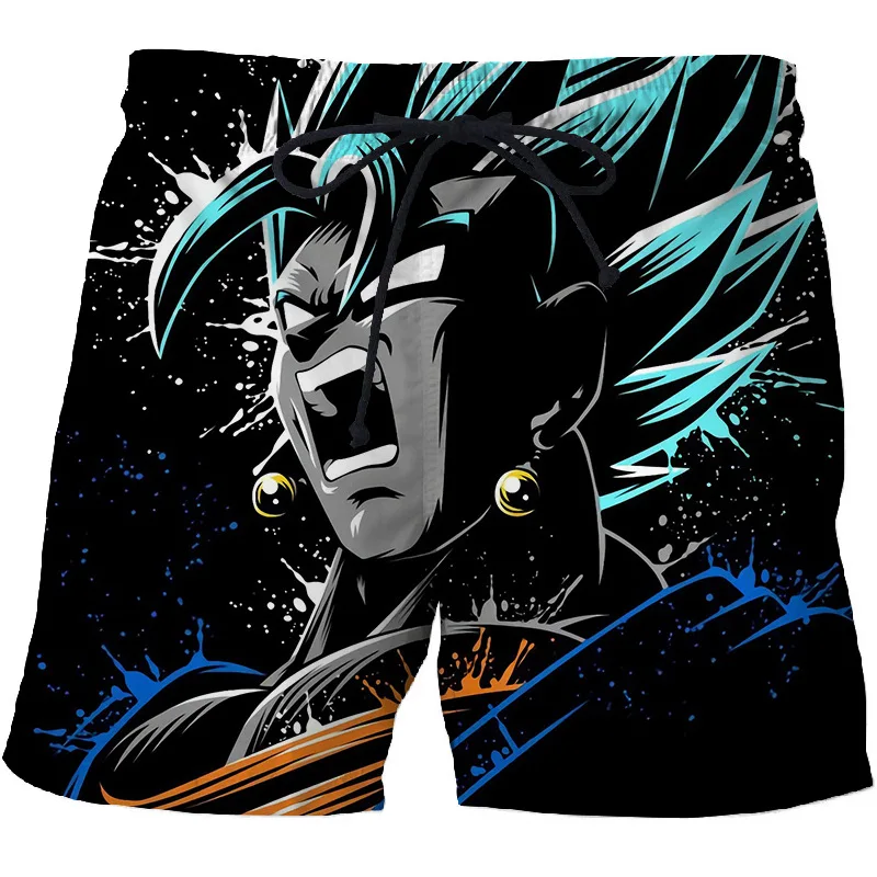 Веселые мужские пляжные шорты Dragon Ball быстросохнущие плавки с 3D принтом удобные