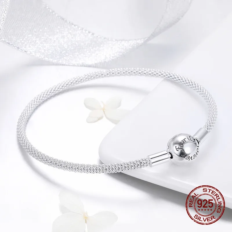 Серебряный 925 браслет с надписью "Forever Love" для самостоятельного изготовления ювелирных изделий S925 клятва Экспресс английские буквы бусины браслеты