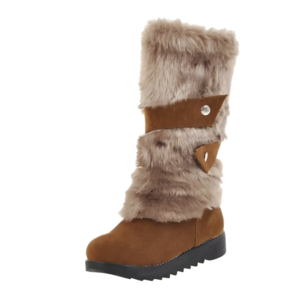 Зимние сапоги до колена; botas mujer invierno; коллекция года; женские зимние теплые сапоги; женские ботинки