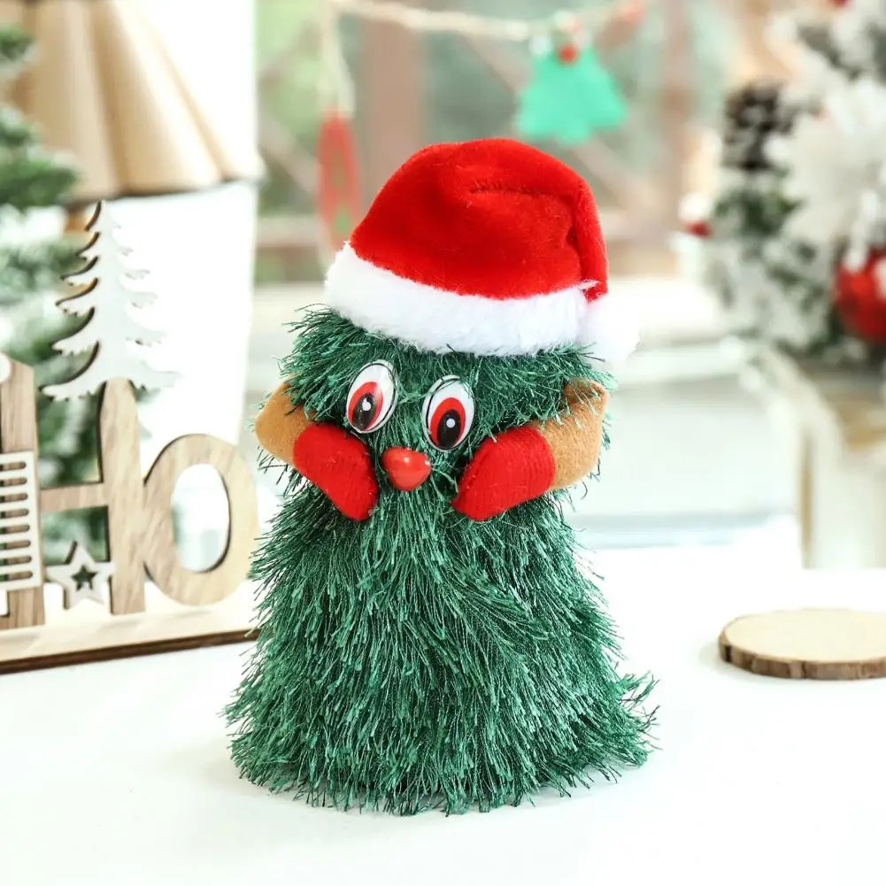 Christmas Tree Dolls Rotating Dancing Singing Cute Electric Xmas Tree Doll Funny Musical Electric Xmas Toy Home Decoration