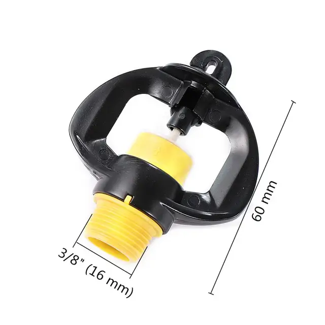 3/8 "Férfi Szál Forgó Sprinkler Kerti Csepegtető Öntözés Refrakciós Fúvóka Centrifugális Esőszerű Gyep Öntöző Permetező - Image 2
