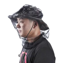 Большой 2-открытым концом комаров Шляпа От Насекомых Сетка для защиты головы пчелы ошибка сетка для рыбалки