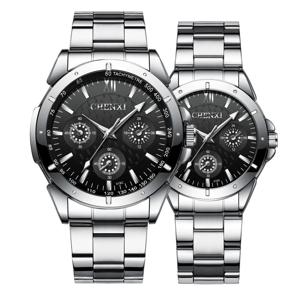 

TurnFinger 2020 Top Craft Luxury Quality Waterproof Stainless Steel Strap Fashion Beautiful Romantic Couple Quartz Watch