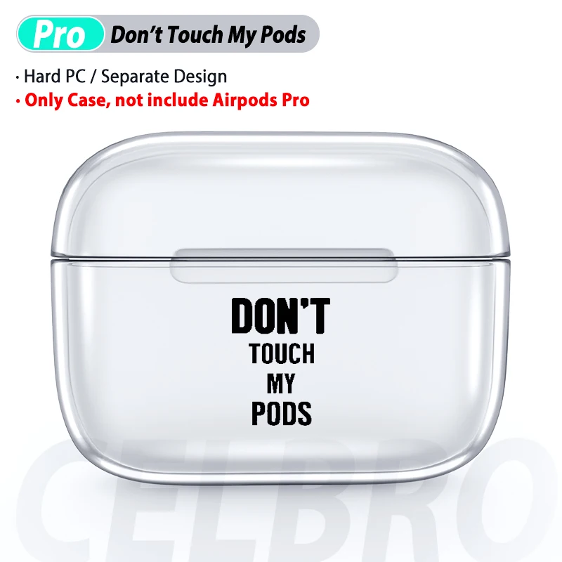 Letters Для AirPods Pro, милый чехол, прозрачный чехол, Жесткий PC, Cristal, мультяшный, защита для наушников, для Air Pod Pro 3, Funda, Coque, для AirPods Box - Цвет: Letters