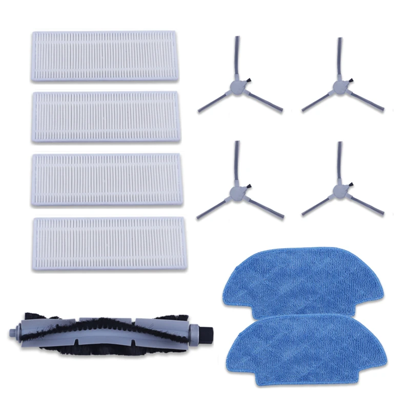 Hepa Filtro Principal Rolo Escova Lateral Esfregão Pano Trapos para Alfawise V10 Max Liectroux Zk901 Aspirador de pó Robótico Peças de Reposição