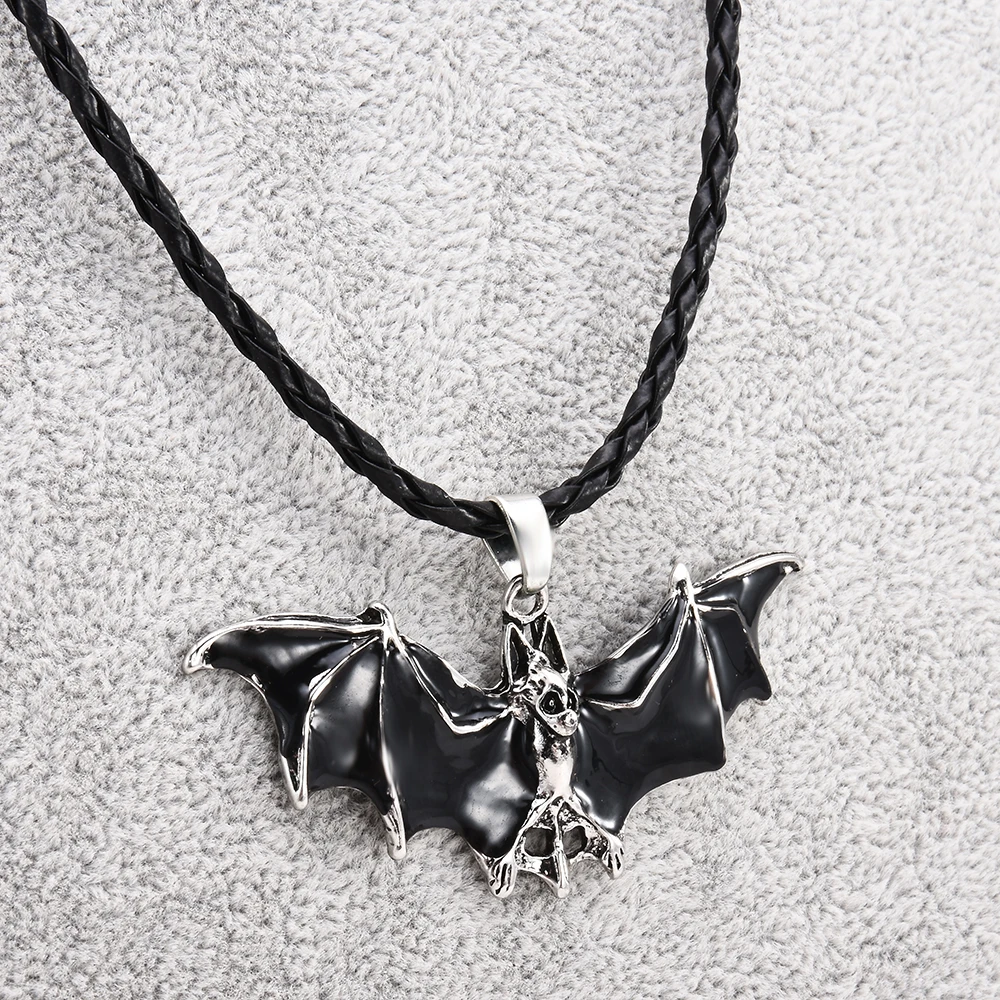 Новинка, модное эмалированное ожерелье с подвеской унисекс в готическом стиле, подарки на Хэллоуин