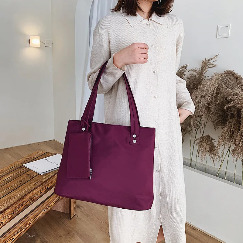 

New Style Nylon Bag Retro Shoulder Bag/ Hand Bag Different Size Bags Large-Volume Oblique Bag Shopping Bag Large Bag