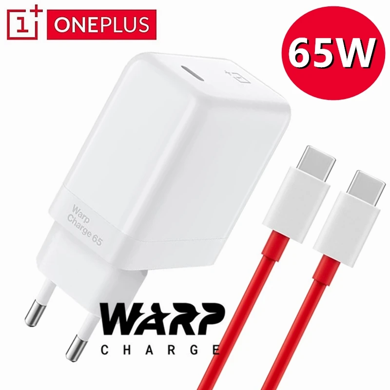 Оригинальное зарядное устройство Oneplus Warp Charge 65 быстрая зарядка Вт для приборной