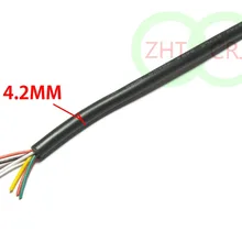 200 м Лот кабель, 28AWG, 6 ядер, ПВХ кабель 300V 80 градусов Цельсия кабель