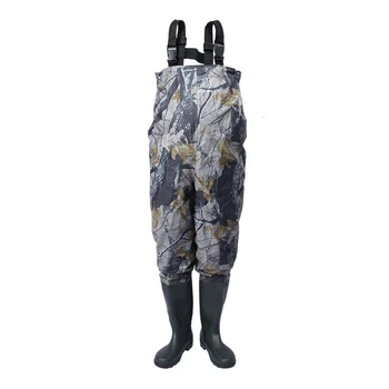 

Outdoor Fishing Waders Slip Stocking Foot Shoes Boots with Durable Waterproof Breathable Fishing Chest Waders Pants